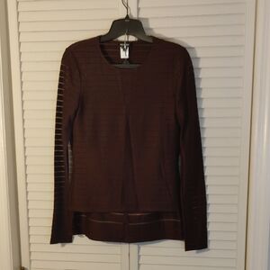 NWOT**Worth Women's Deep Burgundy Long Sleeve Skirt Set